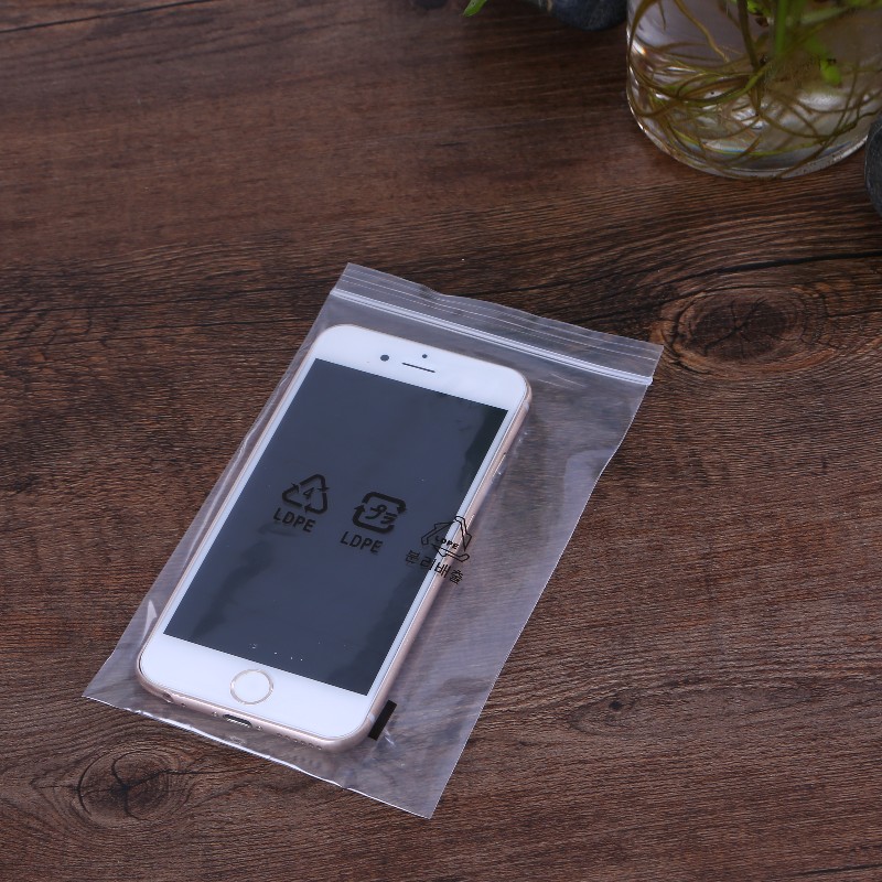 Customizable LLDPE transparent self sealing bag