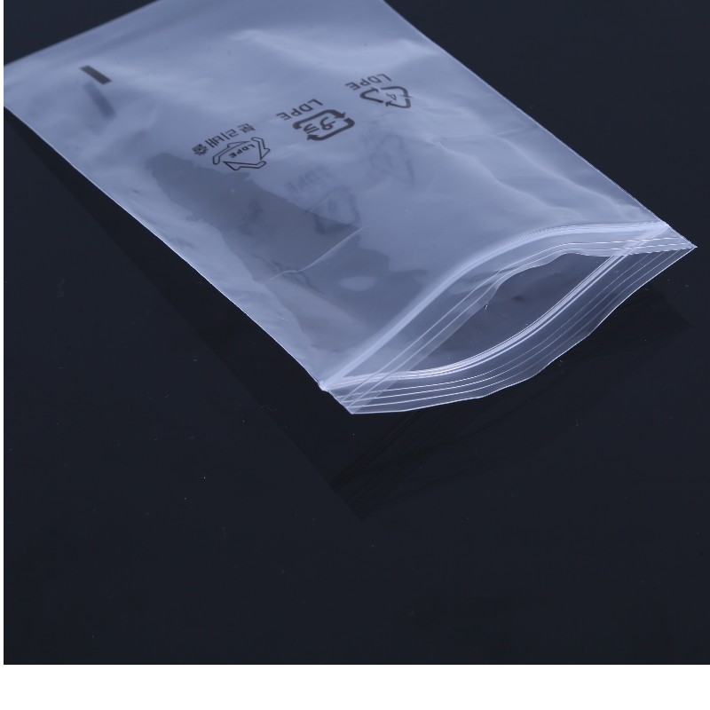 Customizable LLDPE transparent self sealing bag