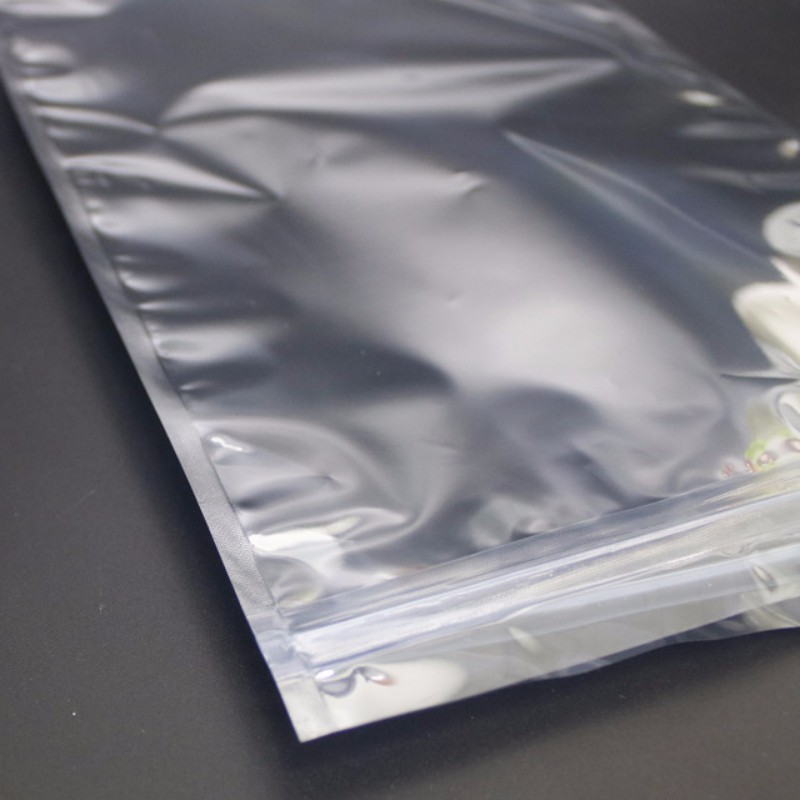 Transparent anti-static shielding bag can be re sealed for anti-static shielding