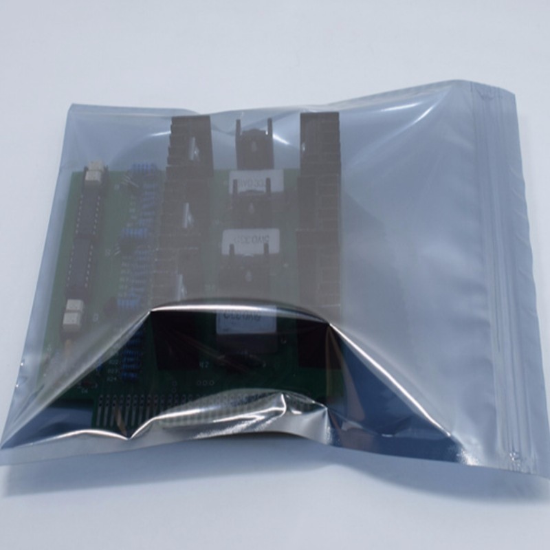 Transparent anti-static shielding bag can be re sealed for anti-static shielding