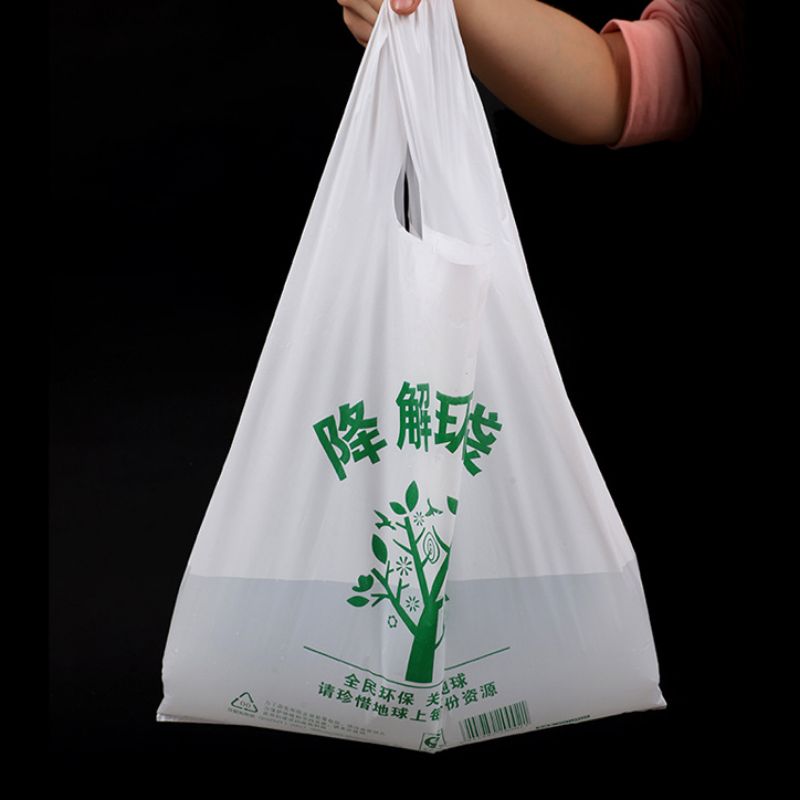 Fully degradable shopping bag, environmental protection handbag